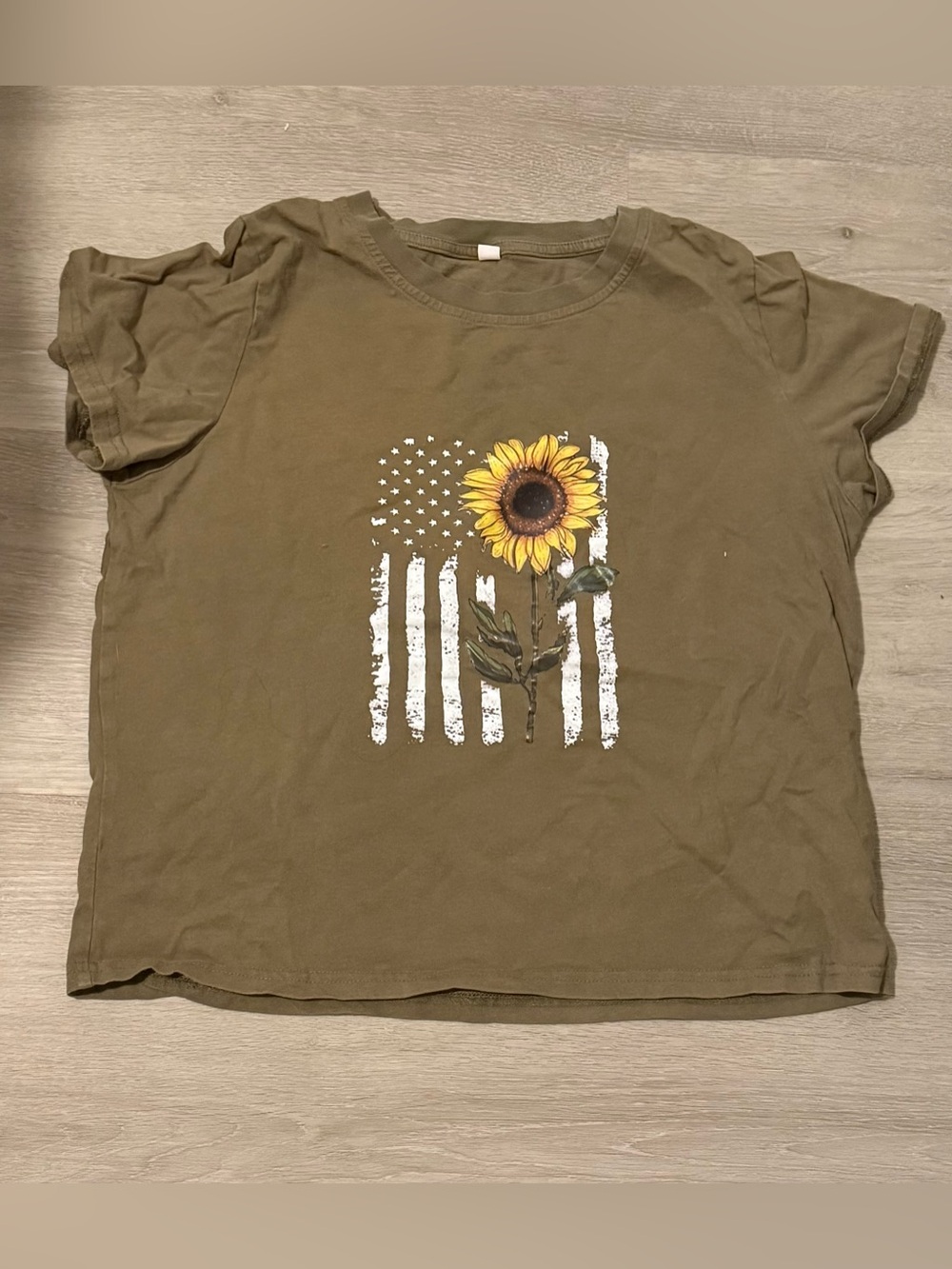 Sunflower Flag Graphic Tee - Olive